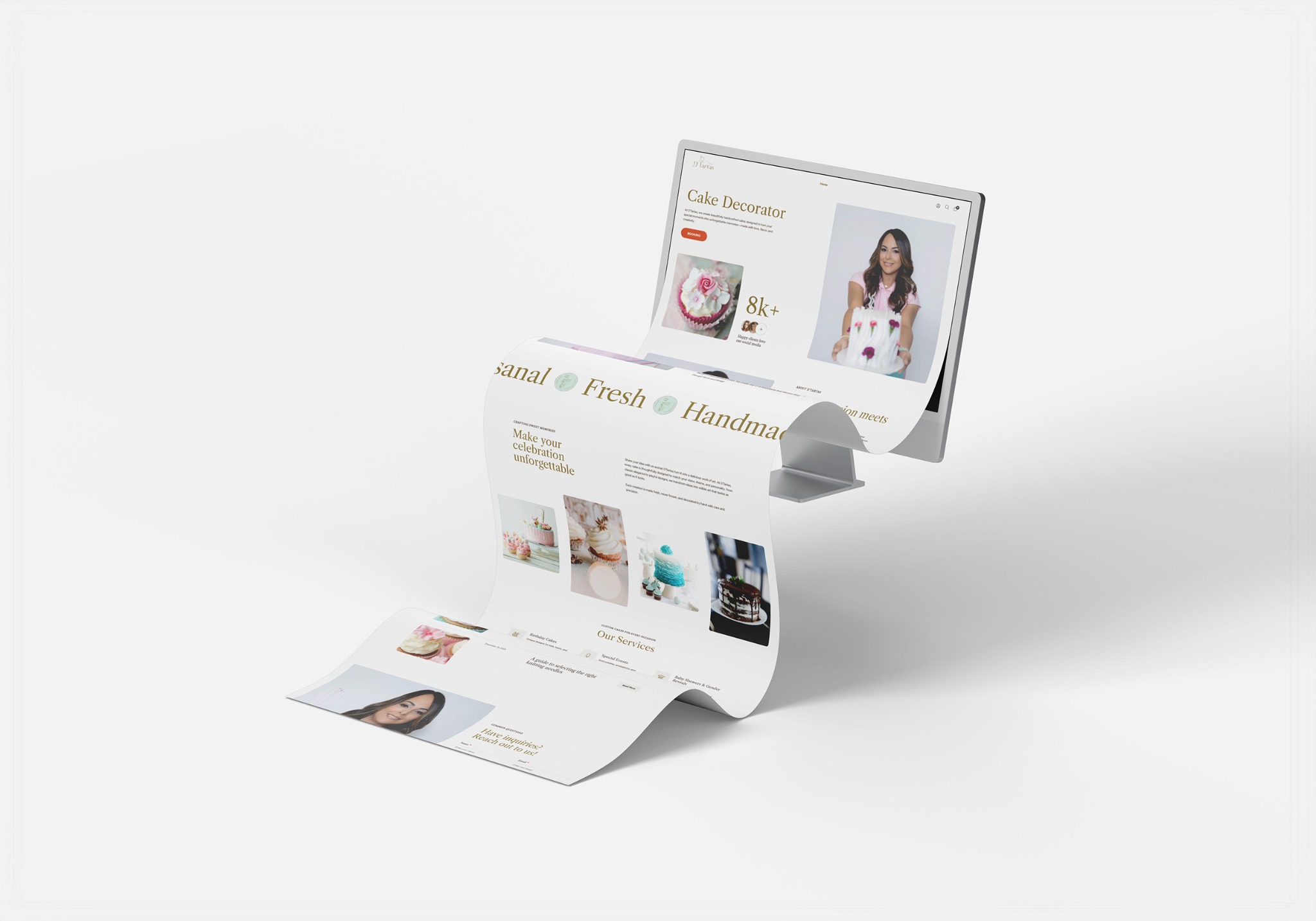 D'Tartas website and branding project